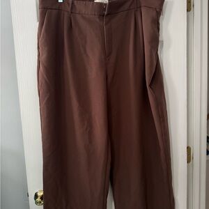Abercrombie & Fitch Chocolate Brown Trousers XXL short